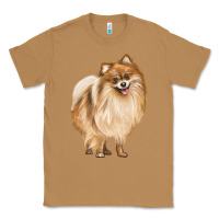 Toasted Coconut Pomeranian Dog Illustrations Classic Tee - LillyAllenDesigns