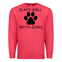 Cardinal Plays Well With Dogs Premium Sweatshirt - Bettercallsaul