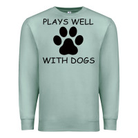 Seafoam Plays Well With Dogs Premium Sweatshirt - Bettercallsaul