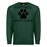 Sports Green Plays Well With Dogs Premium Sweatshirt - Bettercallsaul