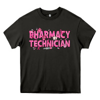 Asphalt Breast Cancer Pharmacy Technician Heavy Core Tee - texasbilliewilder