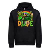 Black St. Patrick's Lucky little dude Urban Hoodie - OliviaCreatesArt