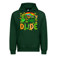 Forest Green St. Patrick's Lucky little dude Urban Hoodie - OliviaCreatesArt