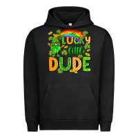 Pigment Black St. Patrick's Lucky little dude Urban Hoodie - OliviaCreatesArt
