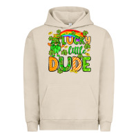 Pigment French Oak St. Patrick's Lucky little dude Urban Hoodie - OliviaCreatesArt