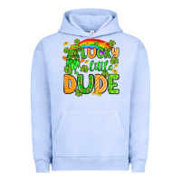 Pigment Grape Ice St. Patrick's Lucky little dude Urban Hoodie - OliviaCreatesArt