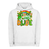 Pigment Lunar Rock St. Patrick's Lucky little dude Urban Hoodie - OliviaCreatesArt