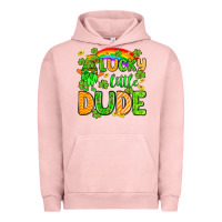 Pigment Salmon St. Patrick's Lucky little dude Urban Hoodie - OliviaCreatesArt