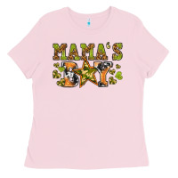 Bubblegum Pink mamas boy Ladies Tee - texasbilliewilder
