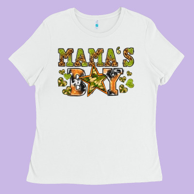 Mamas Boy Ladies Tee Designed By Texasbilliewilder
