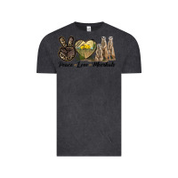 Vintage Black Peace Love Meerkats Vintage Tee - LillyAllenDesigns