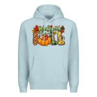 Blue Mist Welcome Fall Premium Hoodie - NancyCooperArtShop