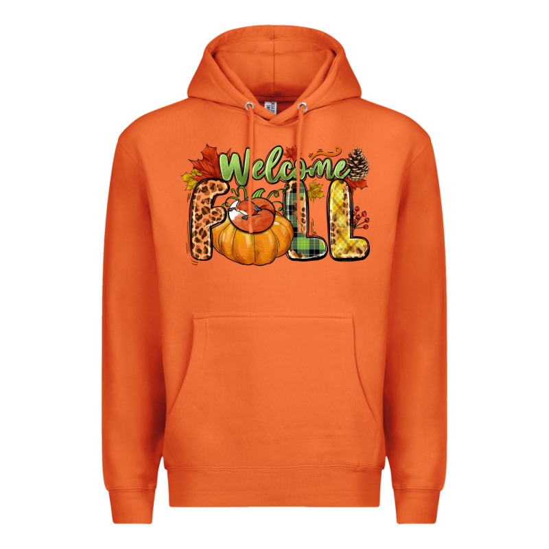 Welcome Fall Premium Hoodie by NancyCooperArtShop | Teevron