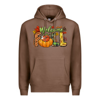 Chestnut Welcome Fall Premium Hoodie - NancyCooperArtShop