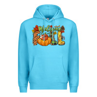 Ocean Blue Welcome Fall Premium Hoodie - NancyCooperArtShop