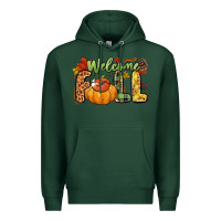 Sports Green Welcome Fall Premium Hoodie - NancyCooperArtShop