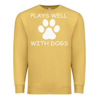 Antique Gold Plays Well With Dogs Premium Sweatshirt - Bettercallsaul