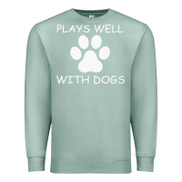 Seafoam Plays Well With Dogs Premium Sweatshirt - Bettercallsaul
