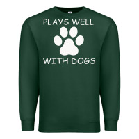 Sports Green Plays Well With Dogs Premium Sweatshirt - Bettercallsaul