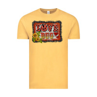 Vintage Mustard ladybug  love bug backround Vintage Tee - BarkalooDesign