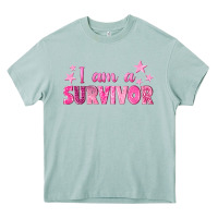 Arona I Am a Survivor Breast Cancer Heavy Core Tee - texasbilliewilder
