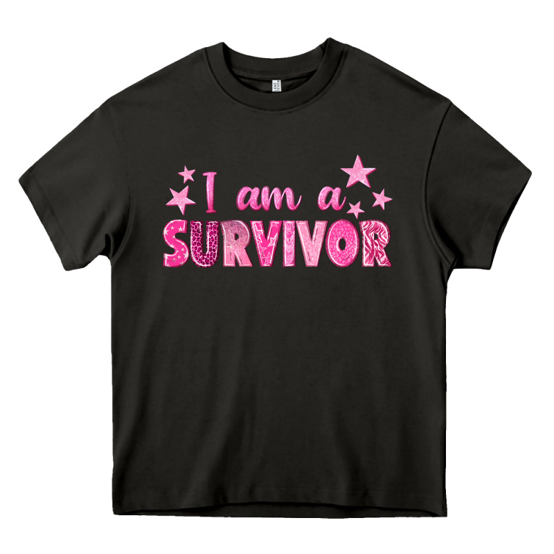 I Am A Survivor Breast Cancer Heavy Core Tee by texasbilliewilder | Teevron