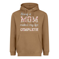 Toasted Coconut Being A Mom Makes My Life Complete For dark Heavyweight Hoodie - Bettercallsaul