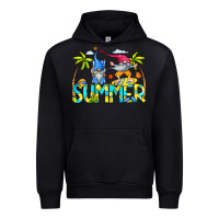 Black Summer Gnomes Urban Hoodie - CowCowDesign
