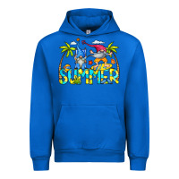 Cobalt Summer Gnomes Urban Hoodie - CowCowDesign