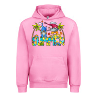 Fuchsia Pink Summer Gnomes Urban Hoodie - CowCowDesign