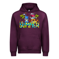 Mauve Wine Summer Gnomes Urban Hoodie - CowCowDesign