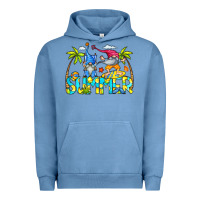 Pigment Pebble Blue Summer Gnomes Urban Hoodie - CowCowDesign