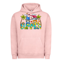 Pigment Salmon Summer Gnomes Urban Hoodie - CowCowDesign