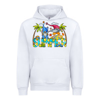 White Summer Gnomes Urban Hoodie - CowCowDesign