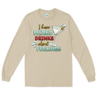 Mushroom i have mixed drinks about feeling Long Sleeve Tee - MaliasSmallBusiness