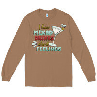 Toasted Coconut i have mixed drinks about feeling Long Sleeve Tee - MaliasSmallBusiness
