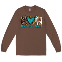 Chestnut peace love dental Long Sleeve Tee - JahusDesignShop