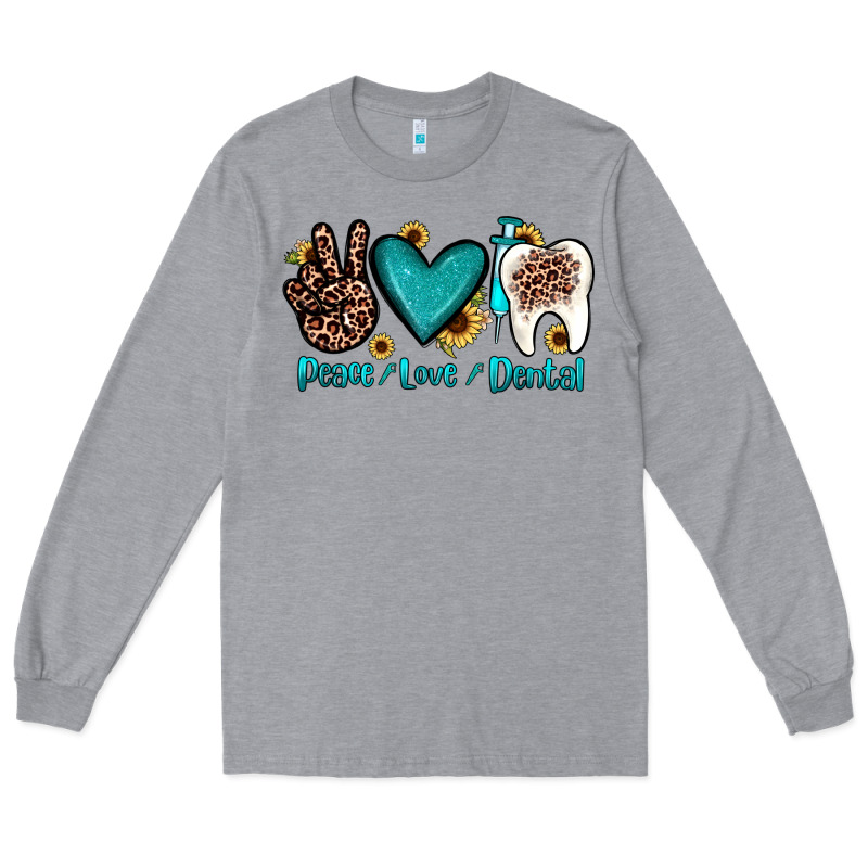 Peace Love Dental Long Sleeve Tee by JahusDesignShop | Teevron