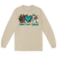 Mushroom peace love dental Long Sleeve Tee - JahusDesignShop