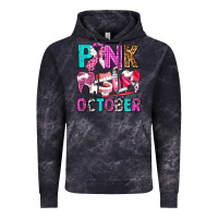 Cloud Black pink october Vintage Hoodie - AdoDesignShop