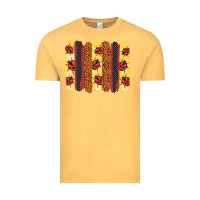 Vintage Mustard ladybug  brushstrokes Vintage Tee - BarkalooDesign
