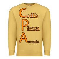 Antique Gold coffe pizza avocado Premium Sweatshirt - Bettercallsaul