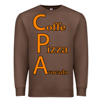 Chestnut coffe pizza avocado Premium Sweatshirt - Bettercallsaul