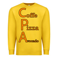 Lemon coffe pizza avocado Premium Sweatshirt - Bettercallsaul