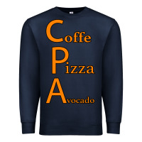 Navy coffe pizza avocado Premium Sweatshirt - Bettercallsaul
