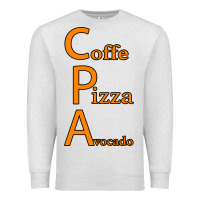 Oatmeal Heather coffe pizza avocado Premium Sweatshirt - Bettercallsaul