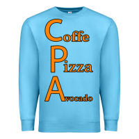 Ocean Blue coffe pizza avocado Premium Sweatshirt - Bettercallsaul