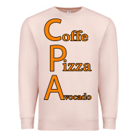 Pale Pink coffe pizza avocado Premium Sweatshirt - Bettercallsaul