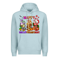 Blue Mist happy hallothanksmas coffee cups Premium Hoodie - texasbilliewilder