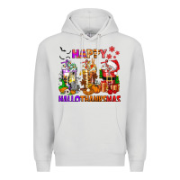 Dove Grey happy hallothanksmas coffee cups Premium Hoodie - texasbilliewilder